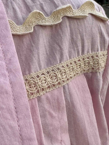 Noor Button-Down Shirt – Rosy Pink Charm